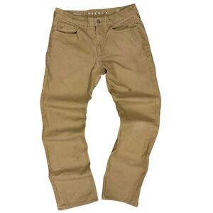 Vissla Border Mens Tan Cotton Canvas Straight Leg Pants Size 30 x 30